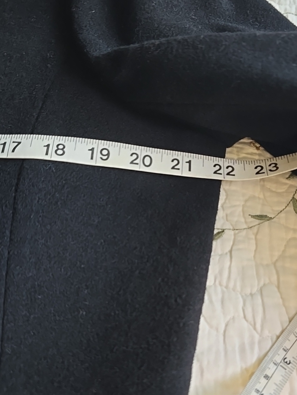 Pendleton Black Single-Breasted Wool Pea Coat - Picture 9 of 11